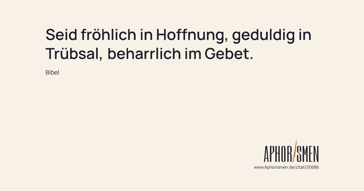 Hoffnungsvolle Zitate aus der Bibel